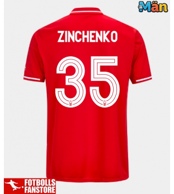 Nottingham Forest Oleksandr Zinchenko #35 Hemmatröja 2025-26 Kortärmad